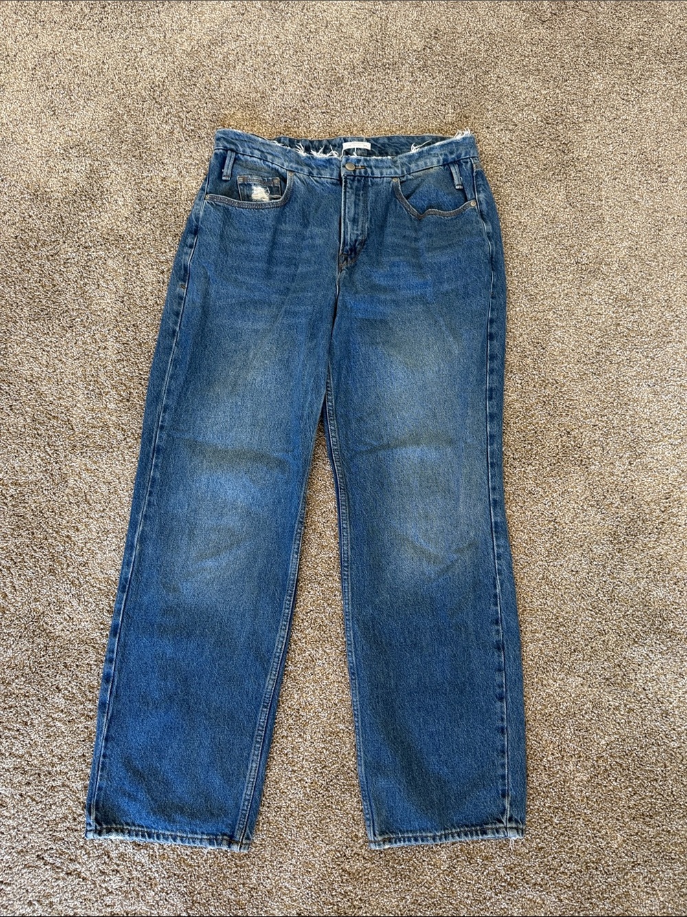 Good American Boyfriend Jeans in Classic Blue Denim